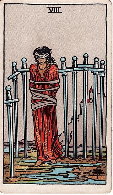 소드 8(Eight of Swords) 타로카드