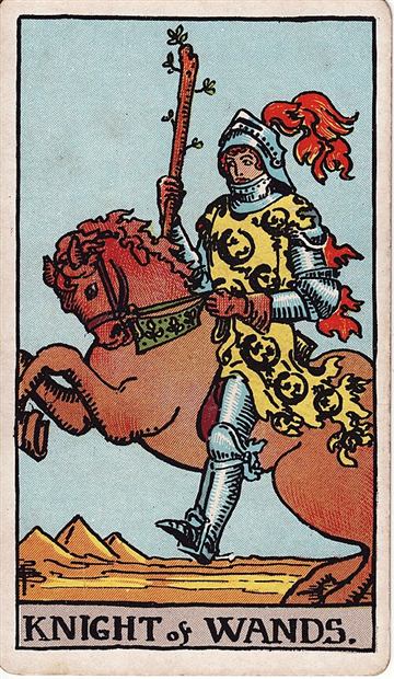 완드 기사(Knight of Wands) 타로카드