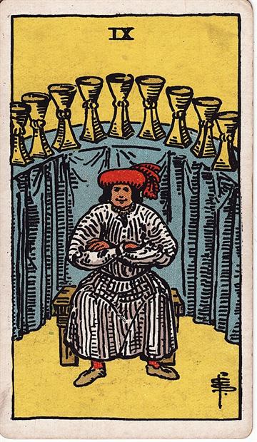 컵 9(Nine of Cups) 타로카드