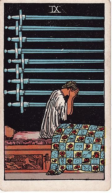 소드 9(Nine of Swords) 타로카드