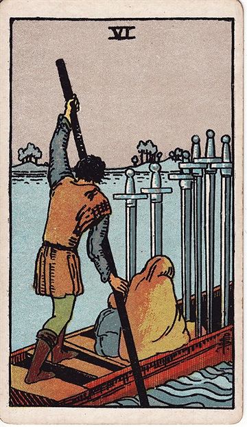 소드 6(Six of Swords) 타로카드