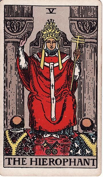교황(The Hierophant) 타로카드