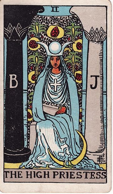 여사제(The High Priestess) 타로카드