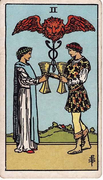 컵 2(Two of Cups) 타로카드